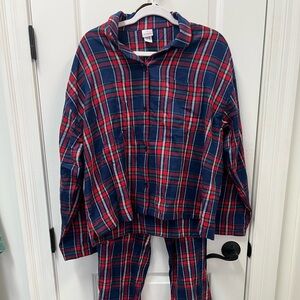 Hanna Andersson- Adult Holiday Flannel Pajamas- Matching Top and Bottom, Medium
